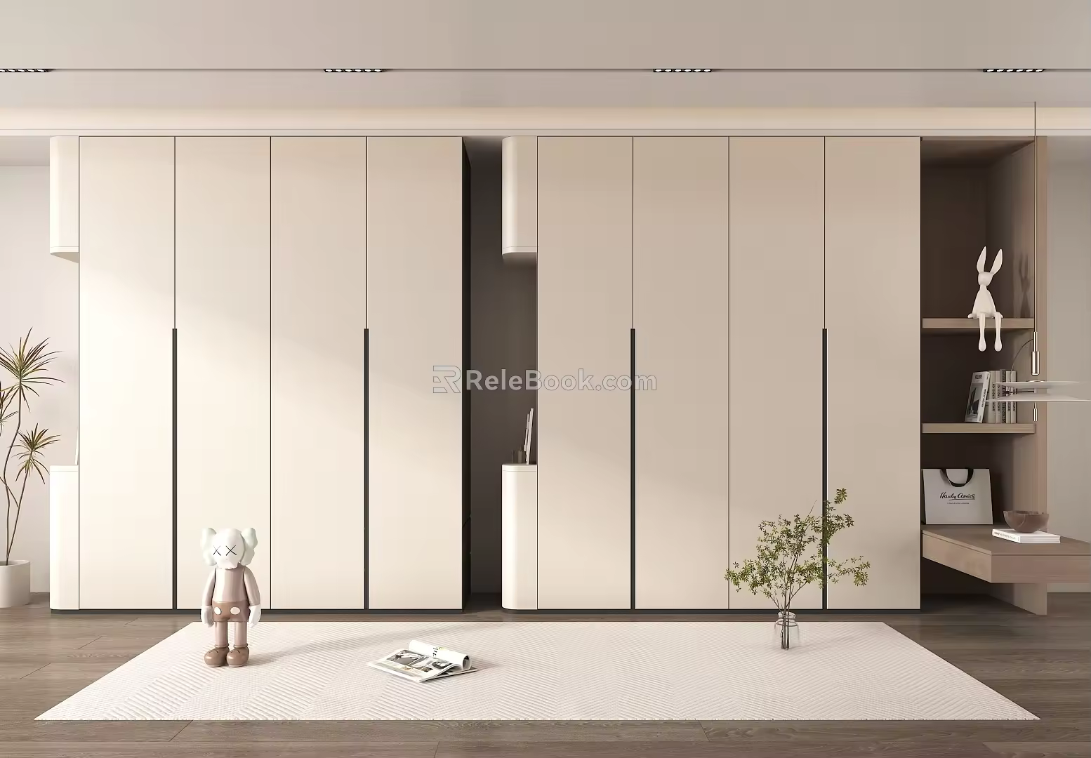 Modern wardrobe free 3d model
