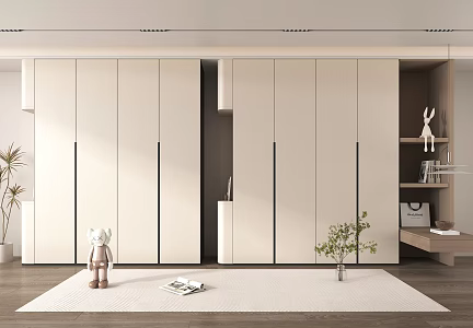 Modern wardrobe free 3d model