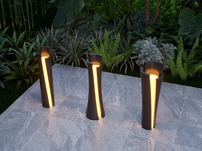 Landscape Lamps Garden Lights Lawn Lights Floor Lights 3d model