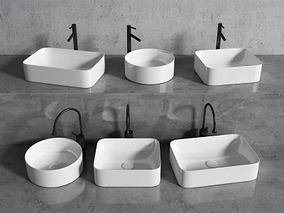 Modern wash basin wash basin wash basin table basin 3d model