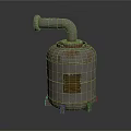 Industrial LOFT boiler furnace shell large boiler 3d model