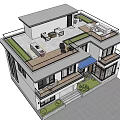 Modern Detached Villa Exterior Design Featuring Large Windows Balconies And Front Steps