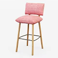 Pillow bar stool 3d model