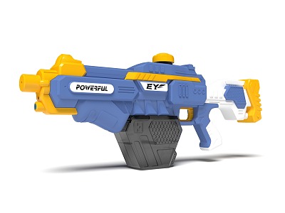 toy gun water gun electric gun children's toy 3d model