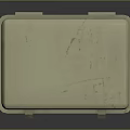 Beige Hard Shell Storage Box With Lock Clasp And Label For Household Supplies