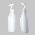 White Bathroom Accessories Dispenser Pump Bottles With Modern Design For Bathroom Use