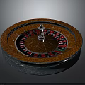 Decorative Game Furniture Featuring Roulette Wheel Design Wooden Base And Colorful Numbers
