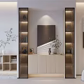 Modern Public Office Space With Open Layout Desks Bookshelves Green Plants And Decorative Art