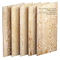 Natural Wood Grain Screen with Textured Sheets 1200x2400mm End Face Design