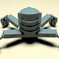 Smart Machine 3D Model With Multiple Mechanical Legs And Front Sensor Design 3d model