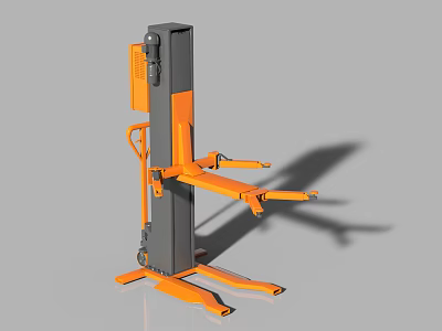 Industrial Hydraulic Stacker Equipment with Mobile Lifting Arms for Heavy Duty Material Handling 3d model
