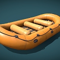 Drifting Boat Kayak Inflatable Boat 3d model