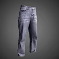Classic High Waist Blue Denim Straight Leg Jeans For Casual Daily Wear