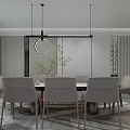 Modern Living Dining Room With Arched Ceilings Large Windows Beige Sofa And Orange Accent Chair