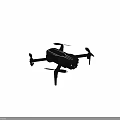 Black Foldable Drone With HD Camera And Four Rotors For Aerial Use