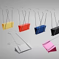 Colorful Binder Clips As Practical Daily Life Supplies With Various Colors