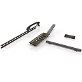 Mechanical Equipment Metal Parts Including Long Strip Perforated And Flat Components