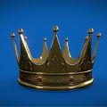 Light Luxury Crown Gold Crown 3d model