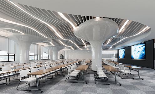 Modern Conference Hall Report Hall 3d model