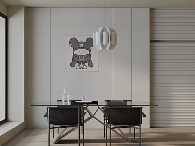 Modern table combination 3d model