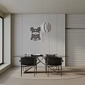 Modern table combination 3d model