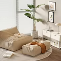 Modern Lazy Sofa 3d model
