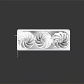 White GeForce RTX Graphics Card With Three Cooling Fans And Modern Design