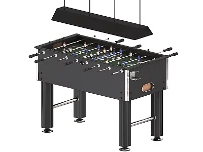 Sturdy Black Foosball Table With Score Counter For Home Game Room Entertainment 3d model