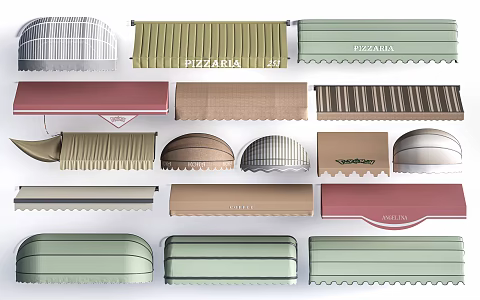 Modern awning canopy 3d model