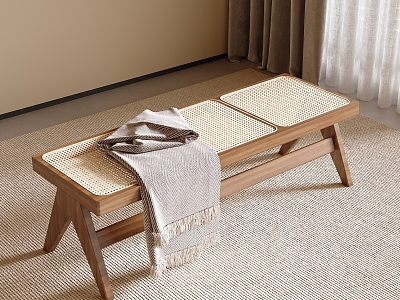 Wind Bed End Stool Bench model