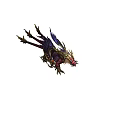 Vibrant Mythical Dragon Creature With Purple Wings And Red Accents Intricate Scales And Fierce Design