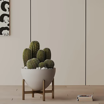 Modern Potted Plant 3d model