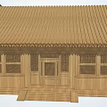 Traditional Ancient Chinese Architecture With Wooden Structure Sloped Roof Windows And Door