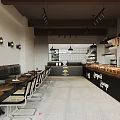 Modern Dessert Shop Interior Design With Pastry Displays And Cozy Seating