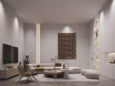 Modern living room model