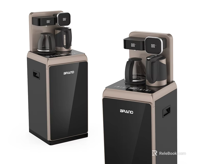 SKG Modern Black And Gold Countertop Coffee Makers For Home Kitchen Use 3d model 