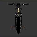 Light Beige Electric Bicycle With Modern Frame Black Seat And Fat Tires