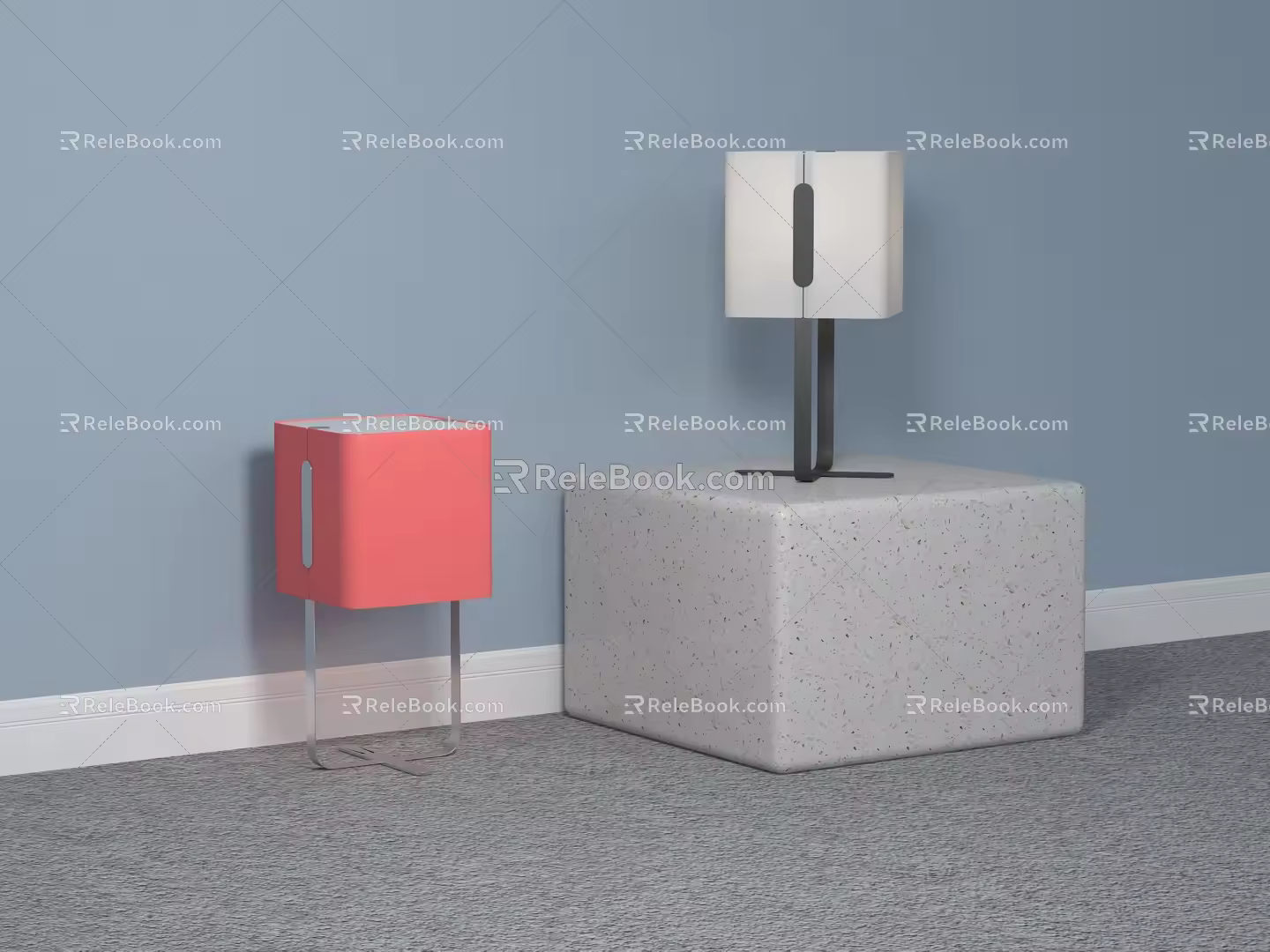 Modern table lamp 3d model