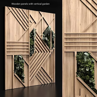Modern other wall decoration stable moss plant wall 3d model
