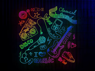 Modern Decorative Light Dining Neon Light Neon Light Bar Neon Light 3d model