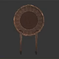 Handwoven Bamboo Basket With Handles Natural Material For Home Storage Use