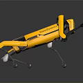 Yellow Quadruped Robot Showcasing Mechanical Legs With Agile Movement And Modern Design
