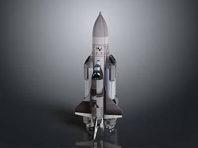 Realistic Space Shuttle Model With Fuselage Wings Engines And Detailed Design 3d model