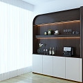 Modern Wine Cabinet Modern Sideboard 3d model