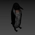 3D Rendered Penguin Character With Black White Body And Yellow Beak