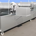 Stainless Steel Industrial Rotary Drum Processing Equipment Featuring Multiple Drums And Mobile Base 3d model