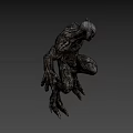 Game Movie Monster Character With Muscular Body Sharp Claws And Horned Head 3D Model Design