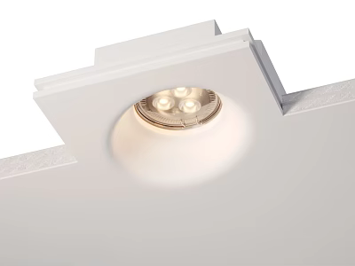 Downlight Spotlight Recessed In Ceiling With Warm Illumination For Modern Interior 3d model