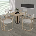 Modern Negotiation Table and Chair Leisure Table and Chair 3d model