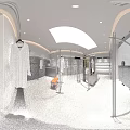 Elegant Sleek Contemporary Clothing Store With Well Arranged Apparel Display And Fashionable Mannequin Setups